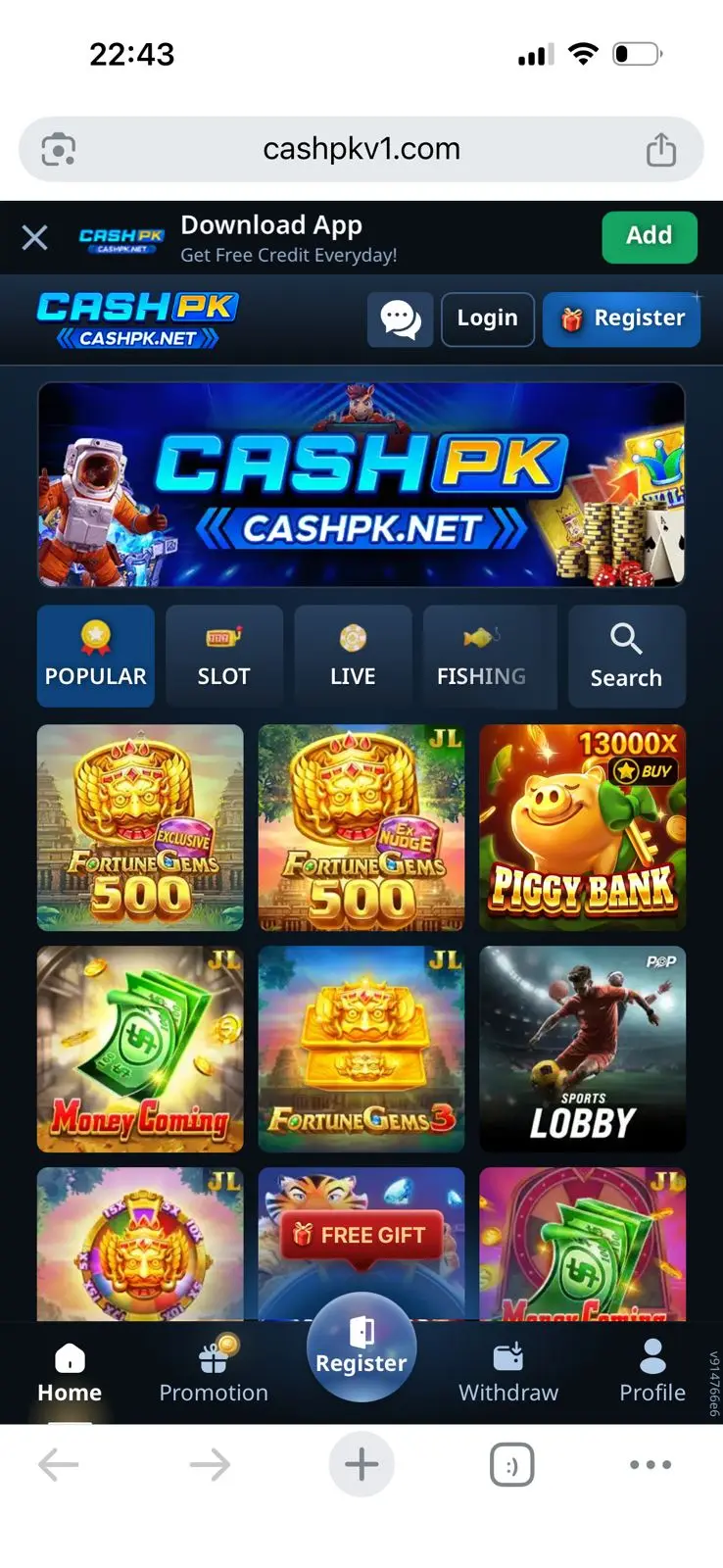 CashPK Game